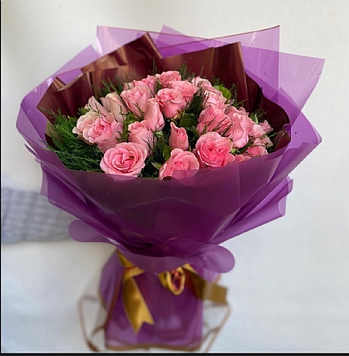 Pembe gl 🌸 buketi 